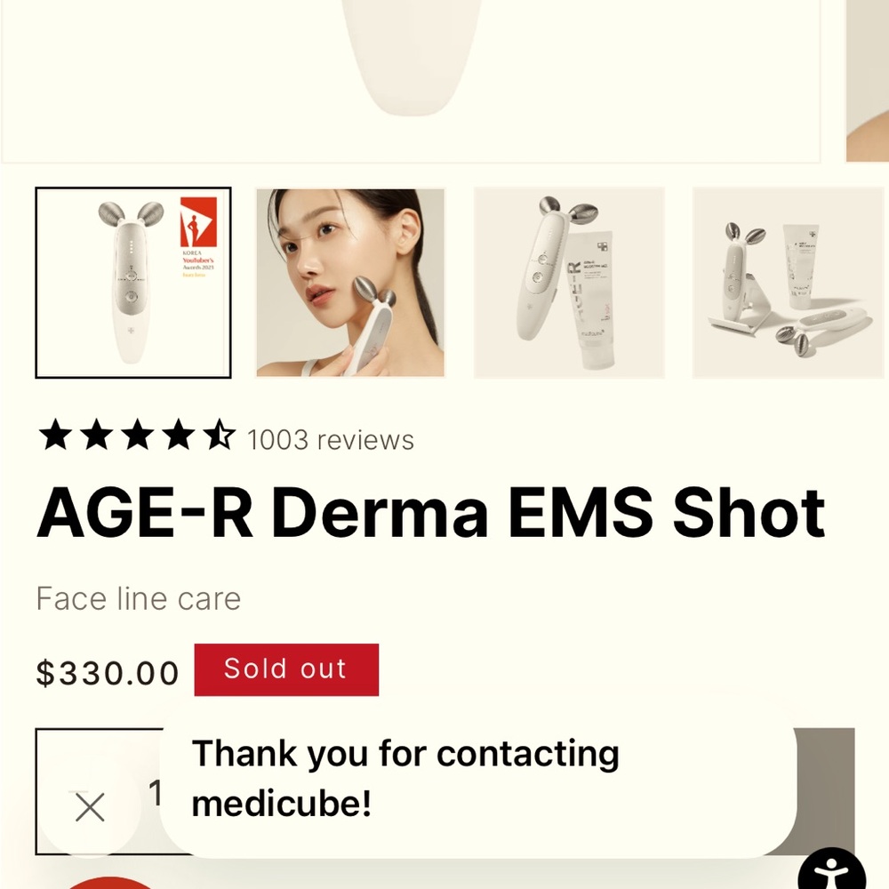 Medicube Age-R Derma EMS Shot